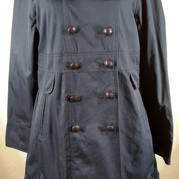 Johnny Was Double Breasted Pilsner Trench Coat in Night (Lined) M NWOT - Picture 7 of 7